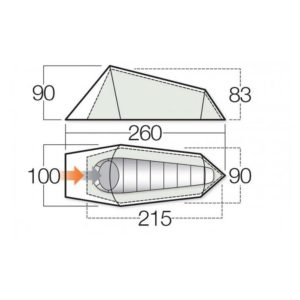 Vango Helix 100 Tent Footprint - Lightweight Footprint