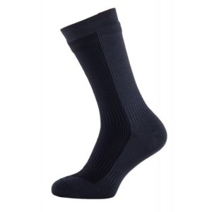 SealSkinz Hiking Mid Mid Waterproof Socks (Black/Grey)