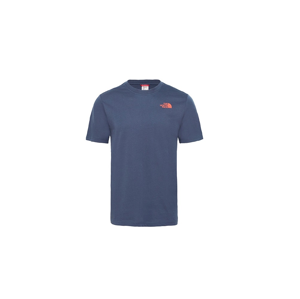 The North Face Men’s SS Red Box Tee (Urban Navy/ Fiery Red)