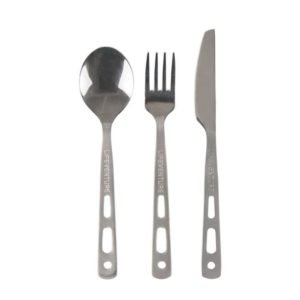 Lifeventure Camping Cutlery Set - Knife Fork & Spoon Set