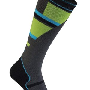 Bridgedale Mountain Junior Ski Socks (Grey/Green)