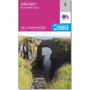 Ordnance Survey Landranger Map 5 Orkney - Northern Isles