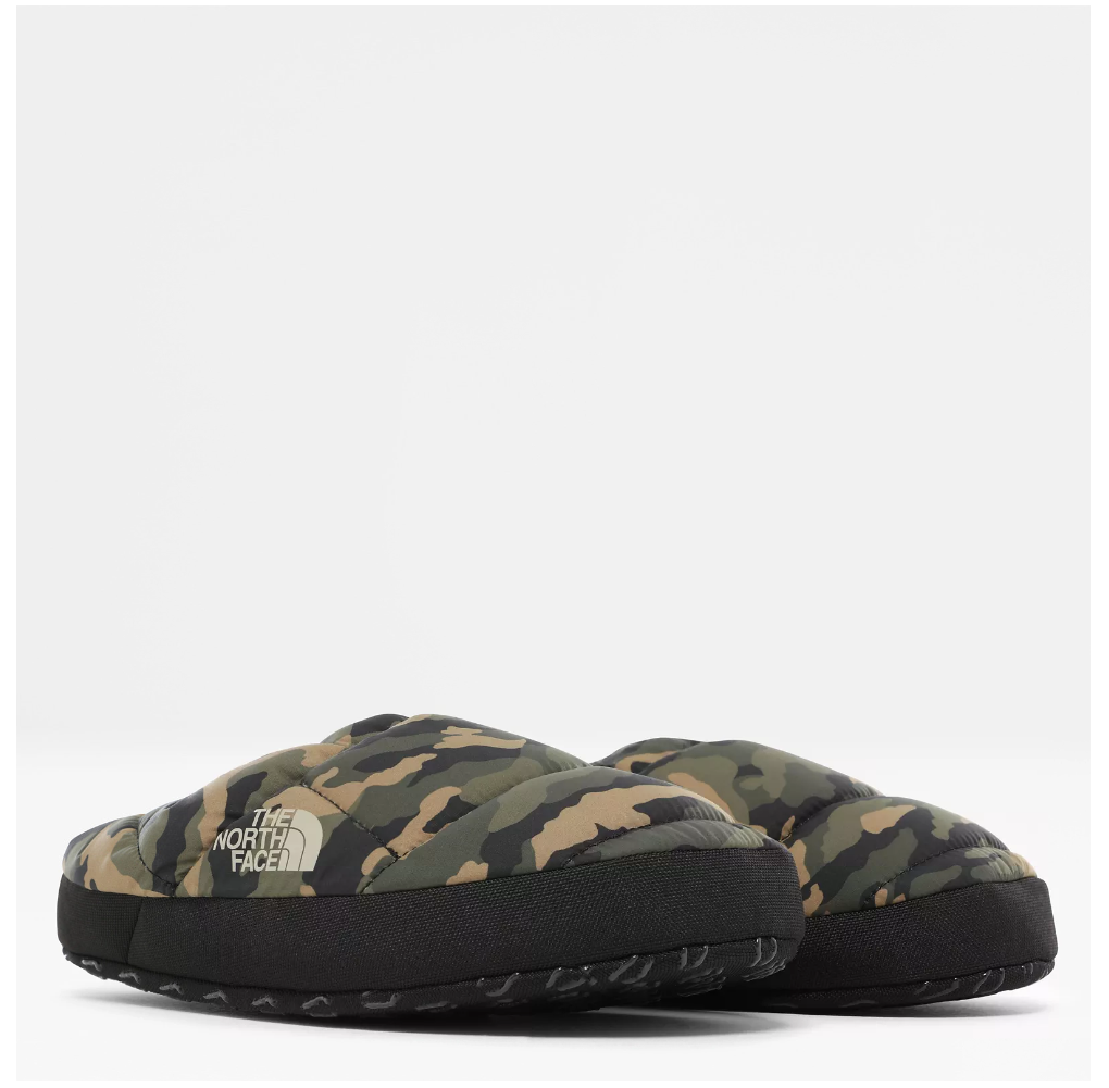 camo north face slippers