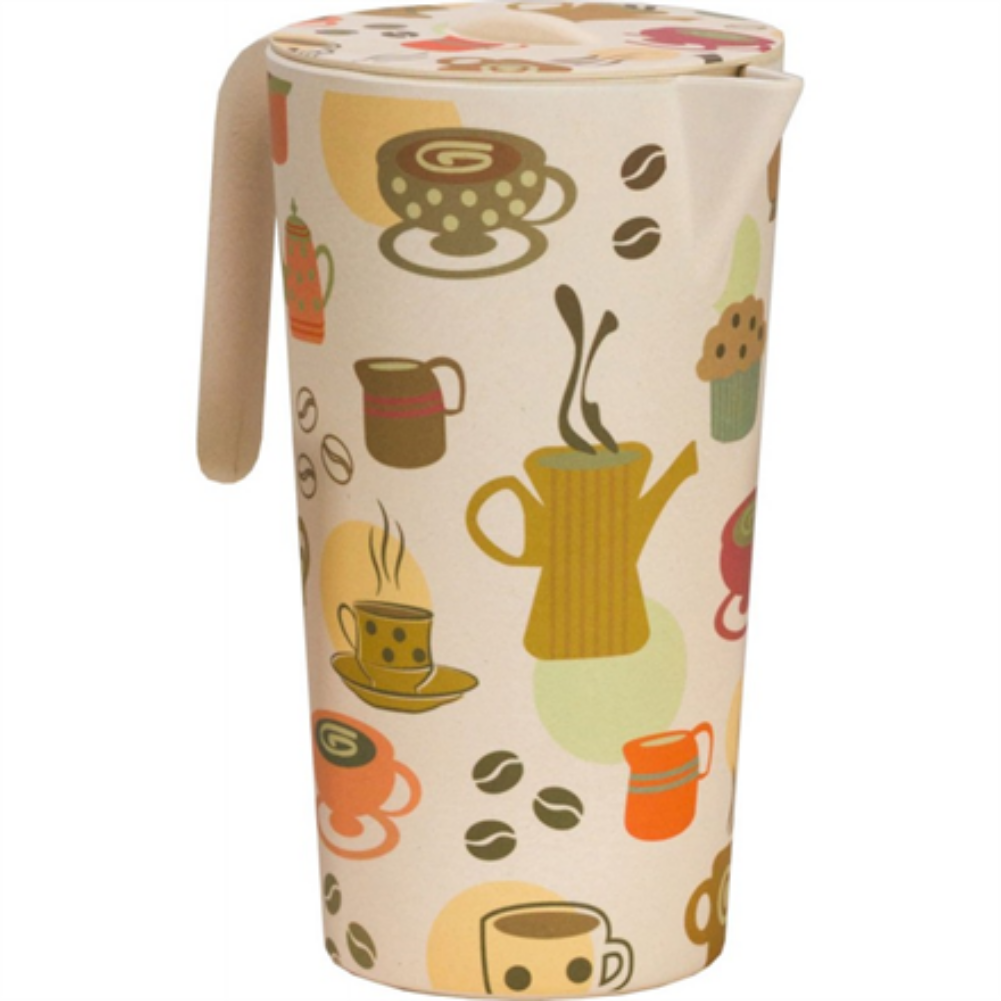 Vango Bamboo Pitcher and 4 Cups