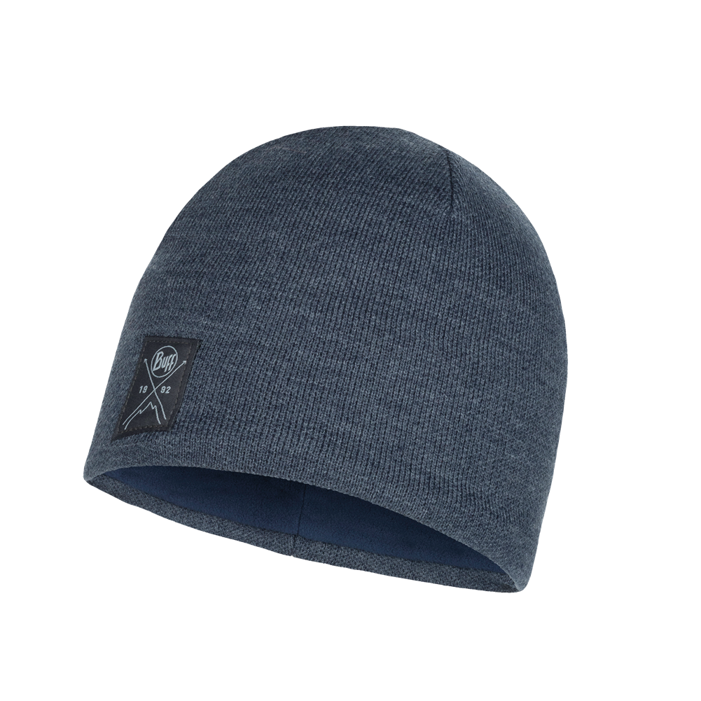 Buff Knitted Hat (Solid Navy)