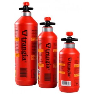 Trangia Fuel Bottles With Safety Valve - Red - 0.3, 0.5 and 1L