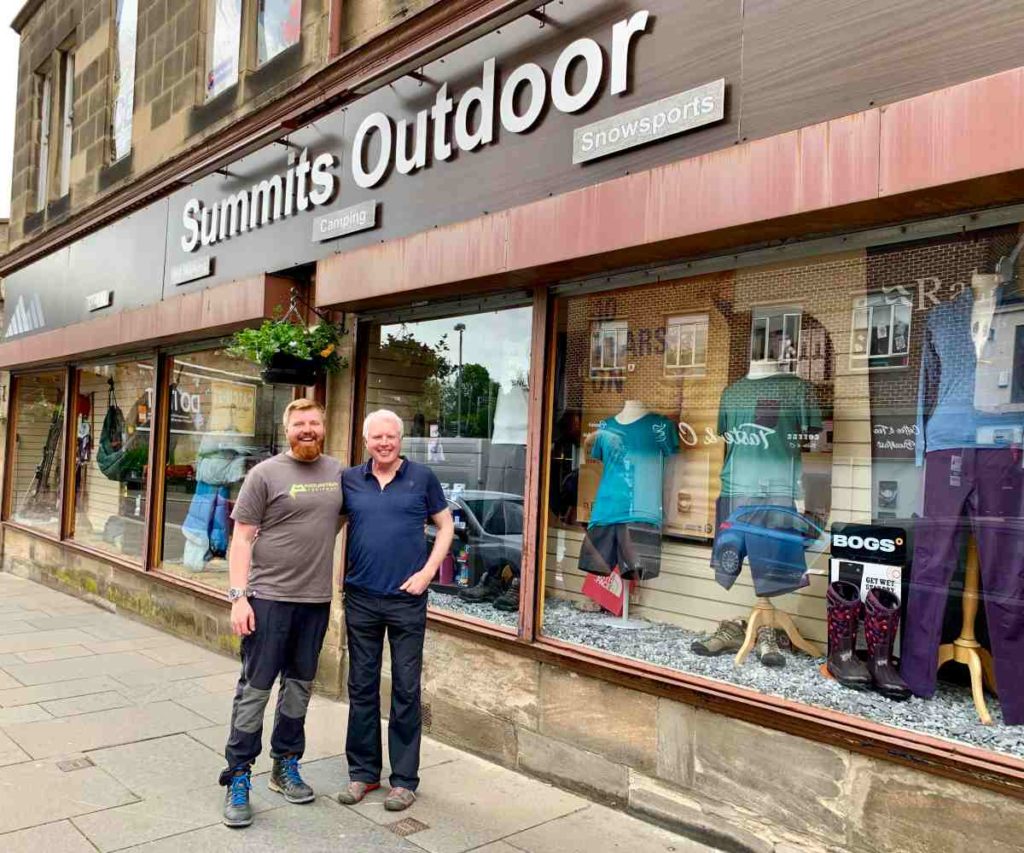 Outdoor equipment clothing shop based in Paisley.