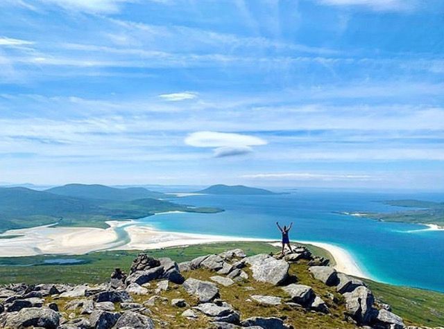 View from Ben Luskentyre overlooking one of Scotlands best beaches. 