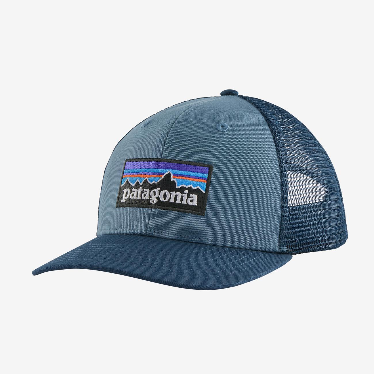 Patagonia P-6 Logo Trucker Hat (Pigeon Blue)