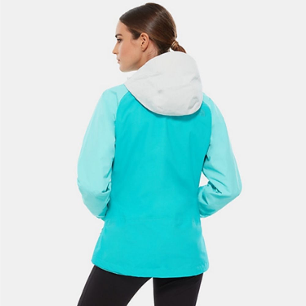 The North Face Women’s Women’s Stratos WP Jacket (Ion Blue/ Mint Blue/ Tin Grey)
