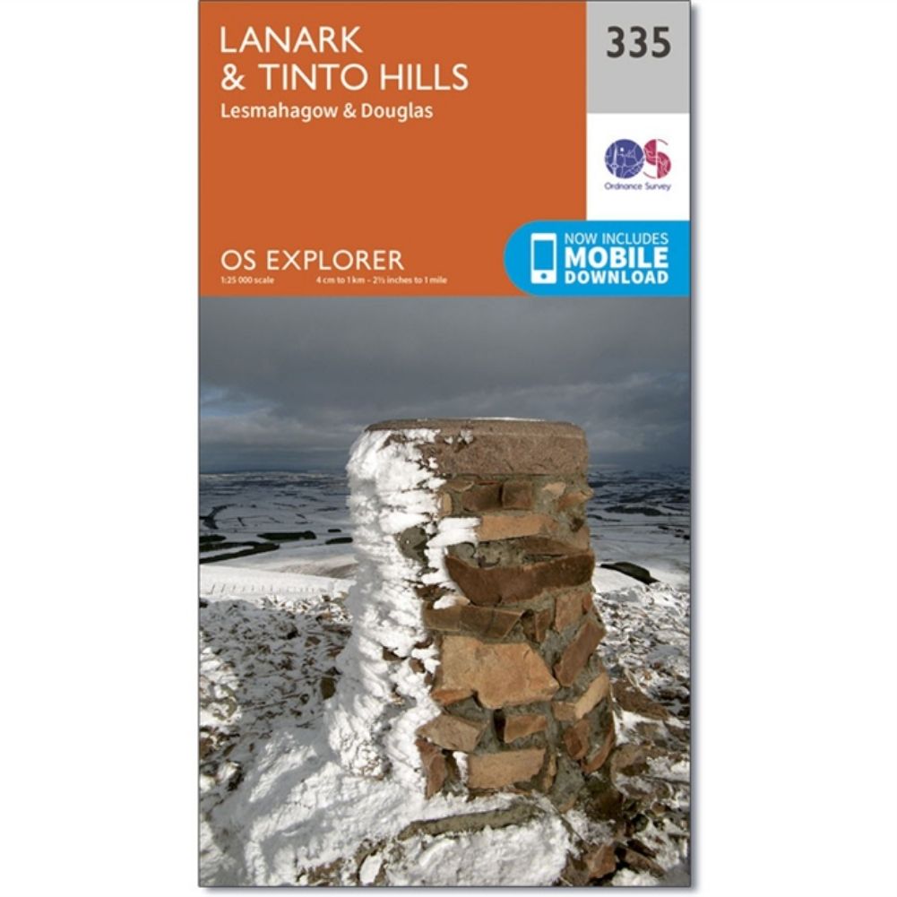 Ordnance Survey Explorer Map 335 Lanark & Tinto Hills
