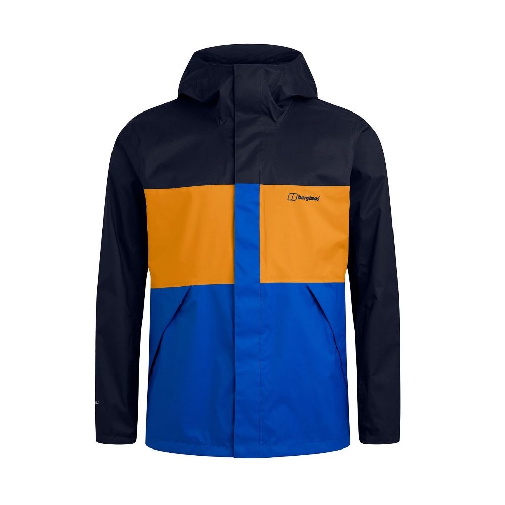 Berghaus Mens Glennon WP Shell Jacket (Blue/Yellow) | Medium