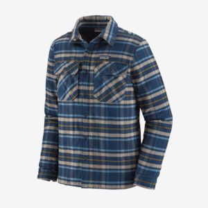 Patagonia Men’s Insulated Fjord Flannel Jacket (New Navy)