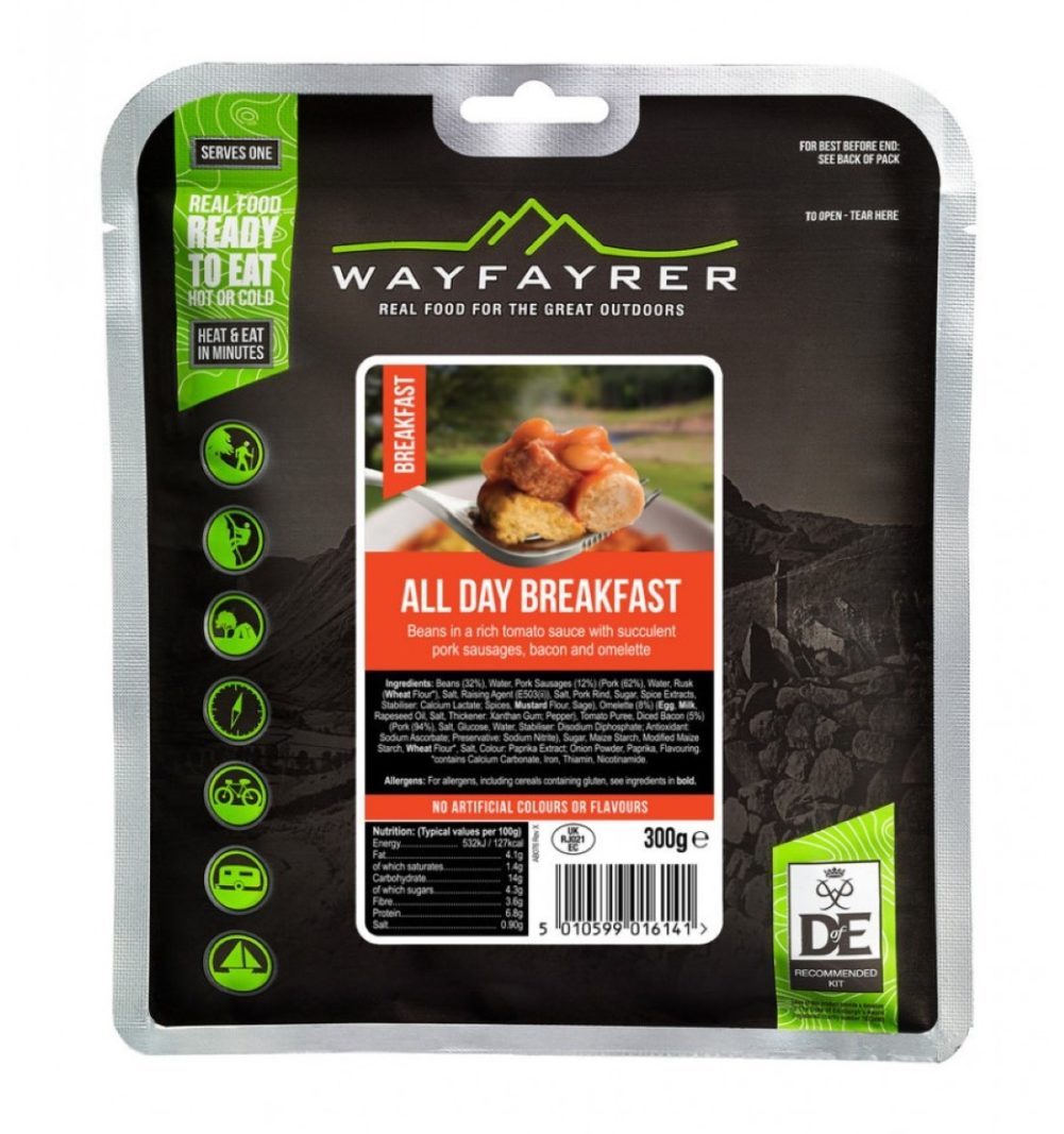 Wayfayrer All Day Breakfast - Outdoor Camping Ready to Eat Meal Pouch