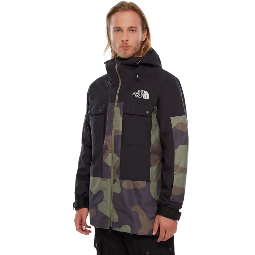 The North Face Mens Balfron Ski/Snowboard Jacket -(Camo Print/Black) – Size XL