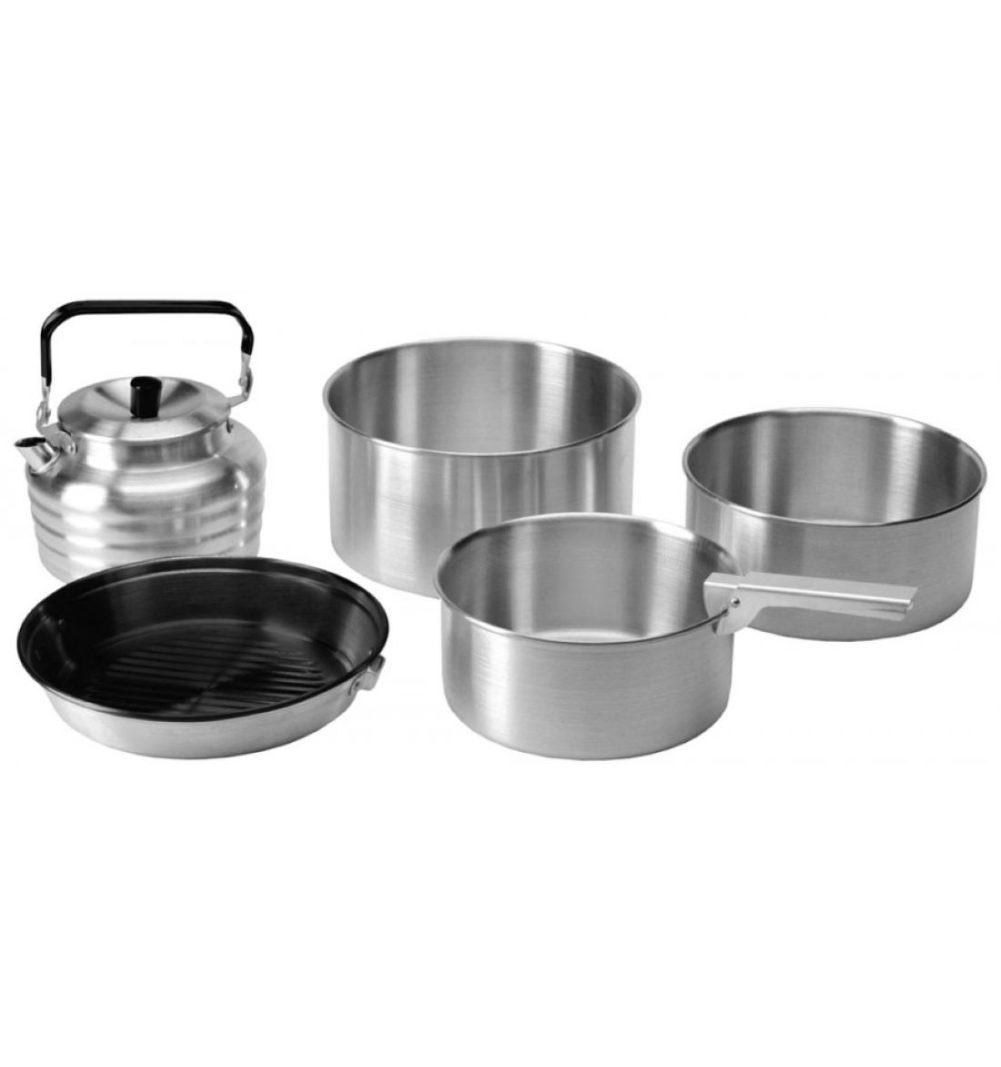 Vango Aluminium Cook Set - Pots, Pan & Kettle