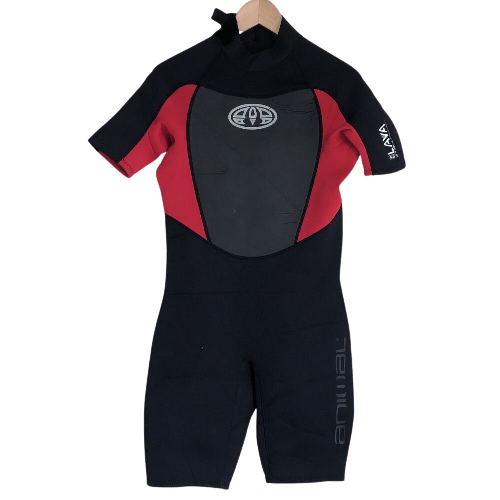Animal Mens Lava BZ Shorty Wetsuit - Black/Red - Summits Outdoor