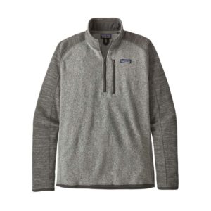 Patagonia Men's Better Sweater 1/4-Zip Fleece (Nickel w/Forge Grey)