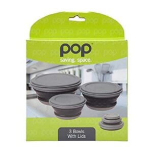 Summit Easy Use Pop 3 Piece Collapsible Bowl Set