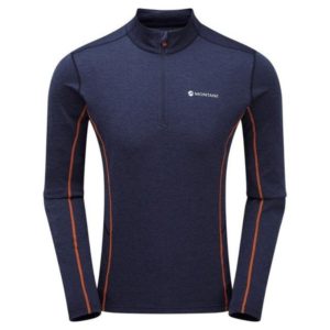 Montane Men's Dart Zip Neck T-Shirt (Antarctic Blue)