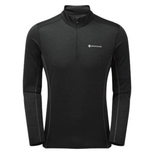 Montane Men's Dart Zip Neck T-Shirt (Black)