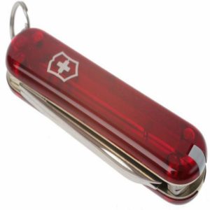 Victorinox Classic SD Transparent Red - Swiss Army Pocket Knife