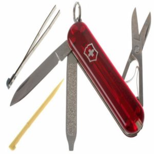 Victorinox Classic SD Transparent Red - Swiss Army Pocket Knife