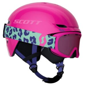 Scott Keeper 2 Junior Helmet + Junior Witty Goggle - Helmet & Goggle Package (Neon Pink)