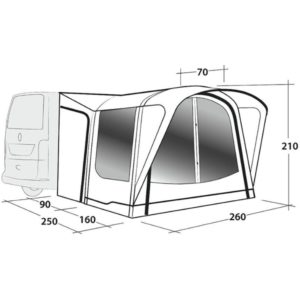 Outwell Newburg 160 Air Drive Away Inflatable Awning