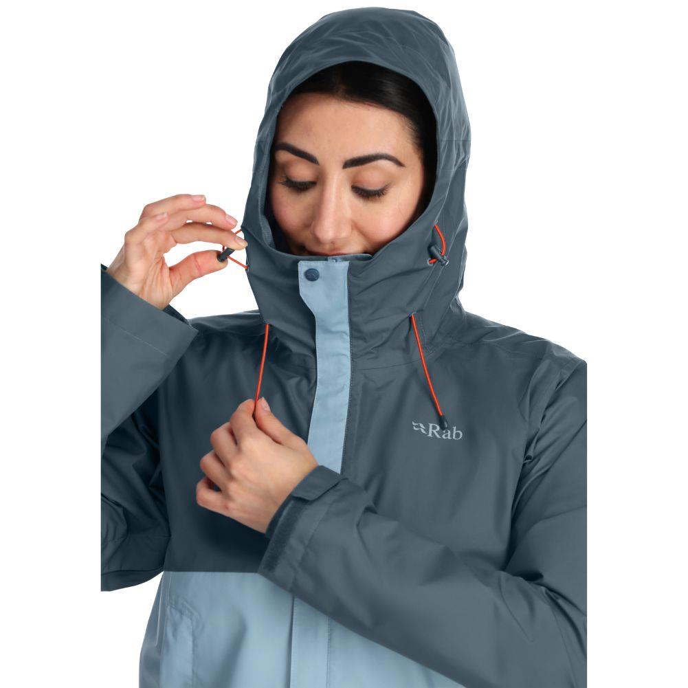Rab Women's Downpour Eco Waterproof Jacket (Orion Blue/Citadel ...
