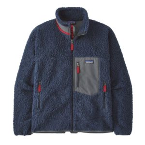 Patagonia Men's Classic Retro-X Fleece Jacket (New Navy w/Wax Red)