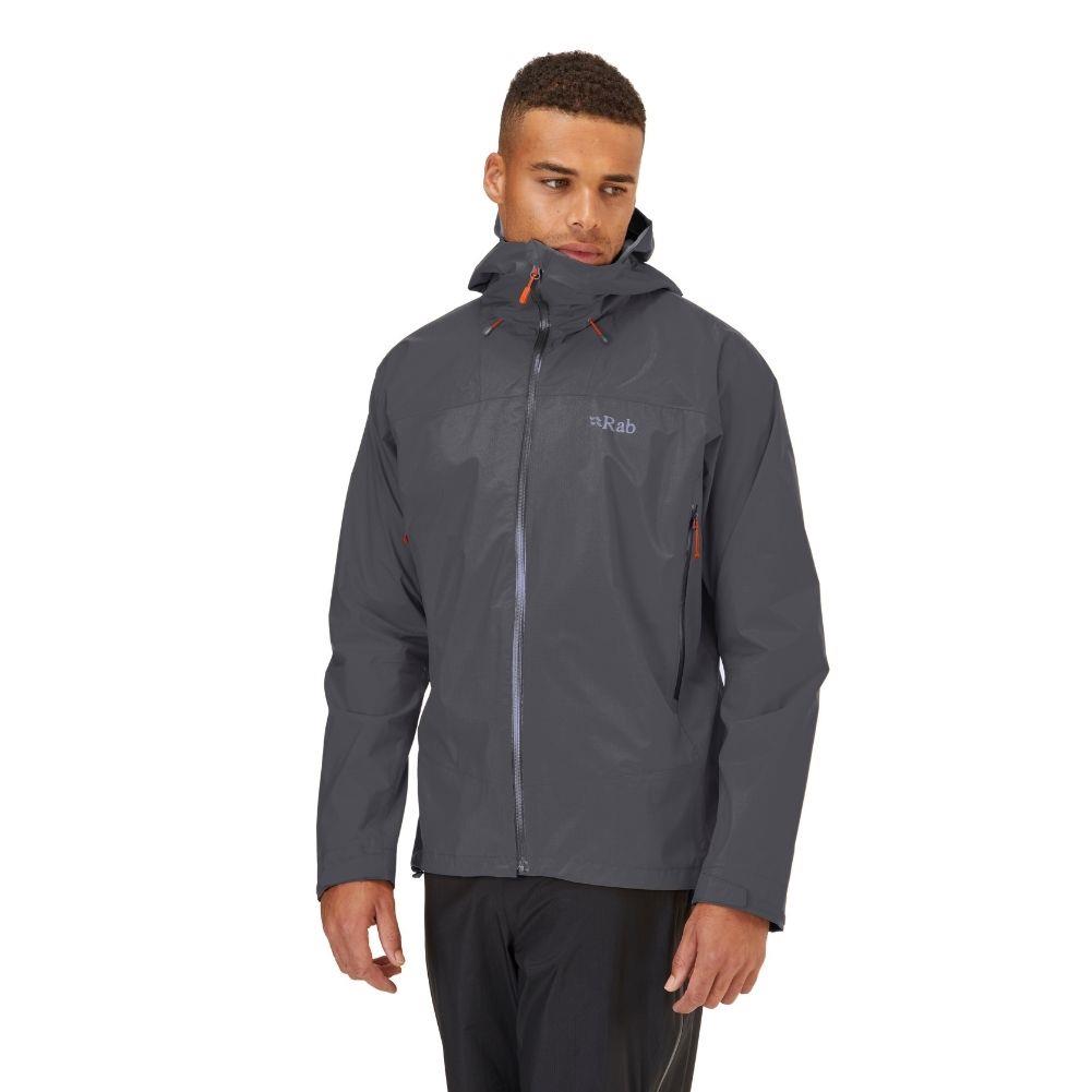 Rab Men's Downpour Plus 2.0 Waterproof Jacket (Graphene) - Summits Outdoor