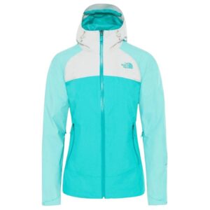 The North Face Women's Stratos WP Jacket (Ion Blue/ Mint Blue/ Tin Grey)