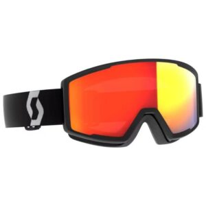 Scott Factor Pro LS Snow Sports Goggles (Mineral Black/White/Light Sensitive Red Chrome Lens)