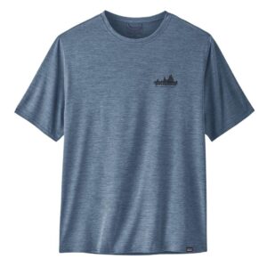 Patagonia Men’s Capilene Cool Daily Graphic Shirt (’73 Skyline: Utility Blue X-Dye)