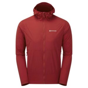 Montane Men’s Featherlite Packable Hooded Windproof Jacket (Acer Red)