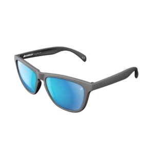 Melon Layback Sunglasses (polarised) Grey – Black icons – Blue